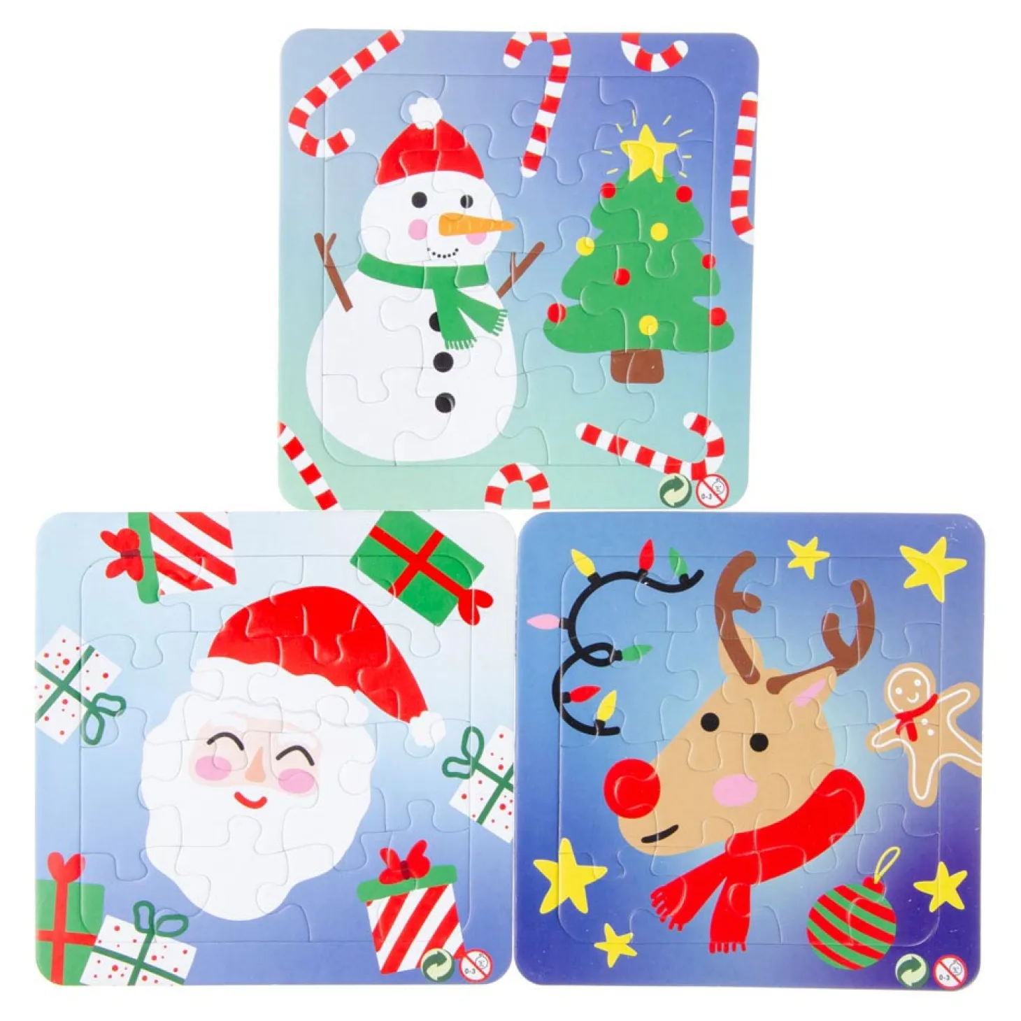 Mini Puzzeltje Kerst, 16st.