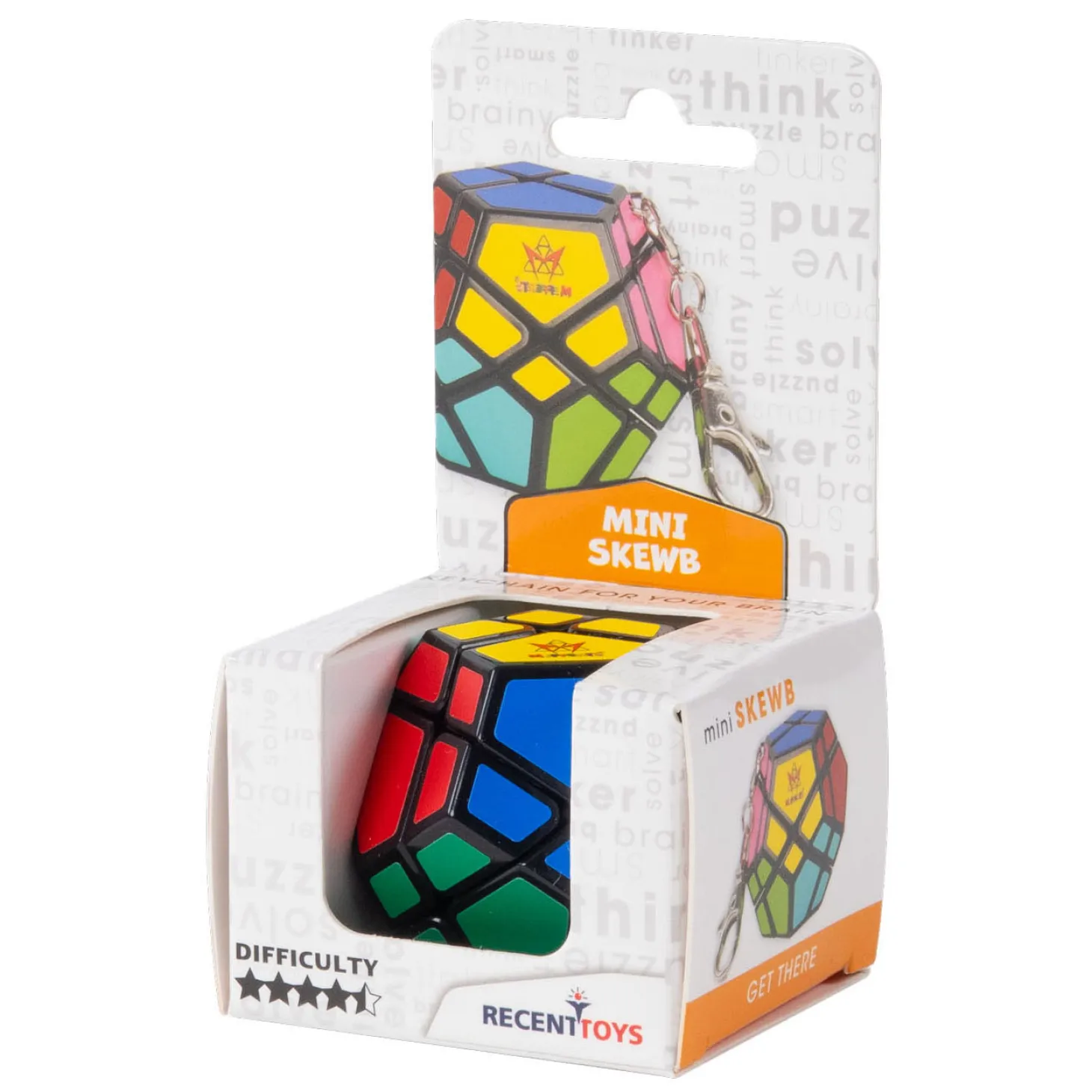 Mini Skewb Ultimate Puzzelkubus Sleutelhanger