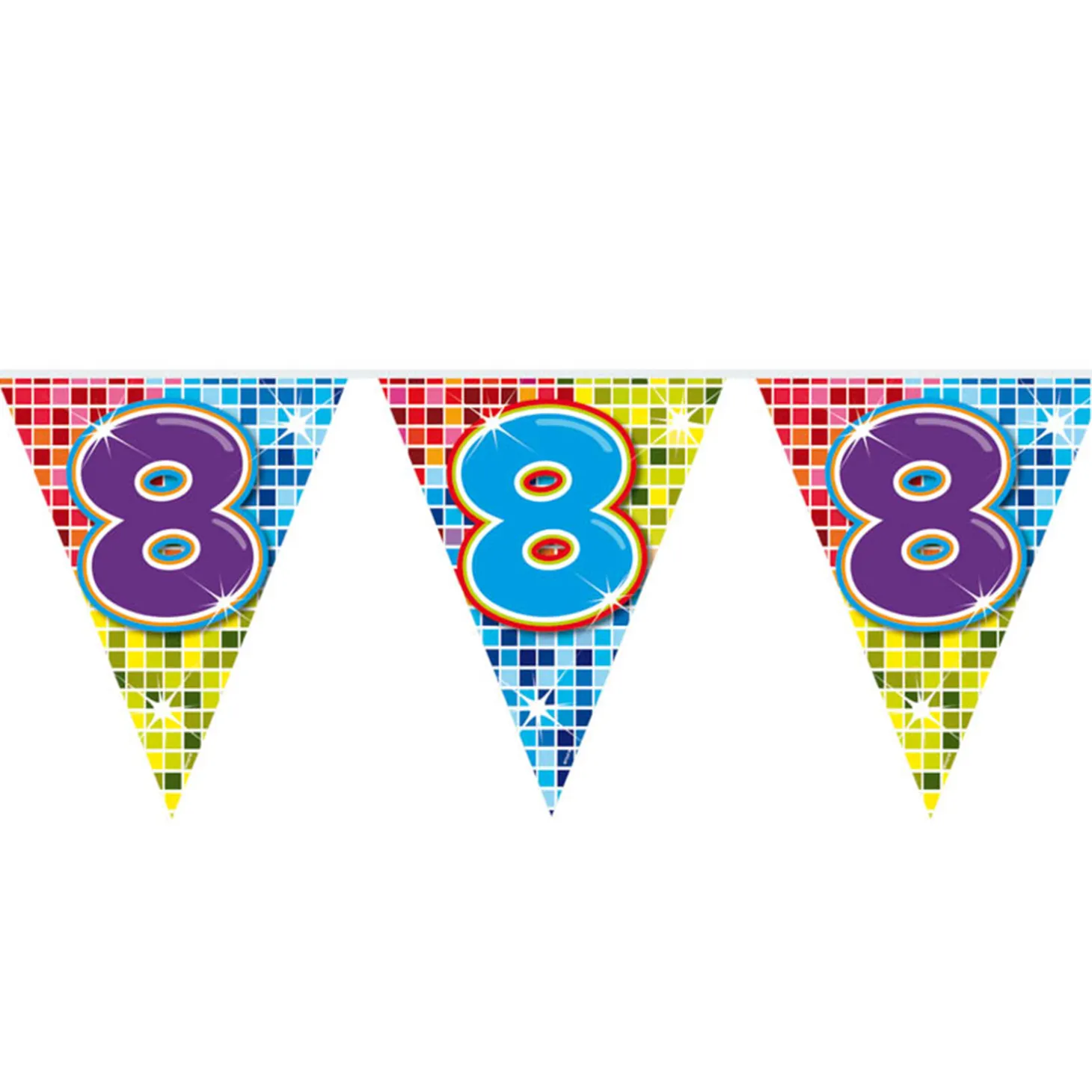 Mini Vlaggenlijn Blocks 8 jaar, 6mtr.