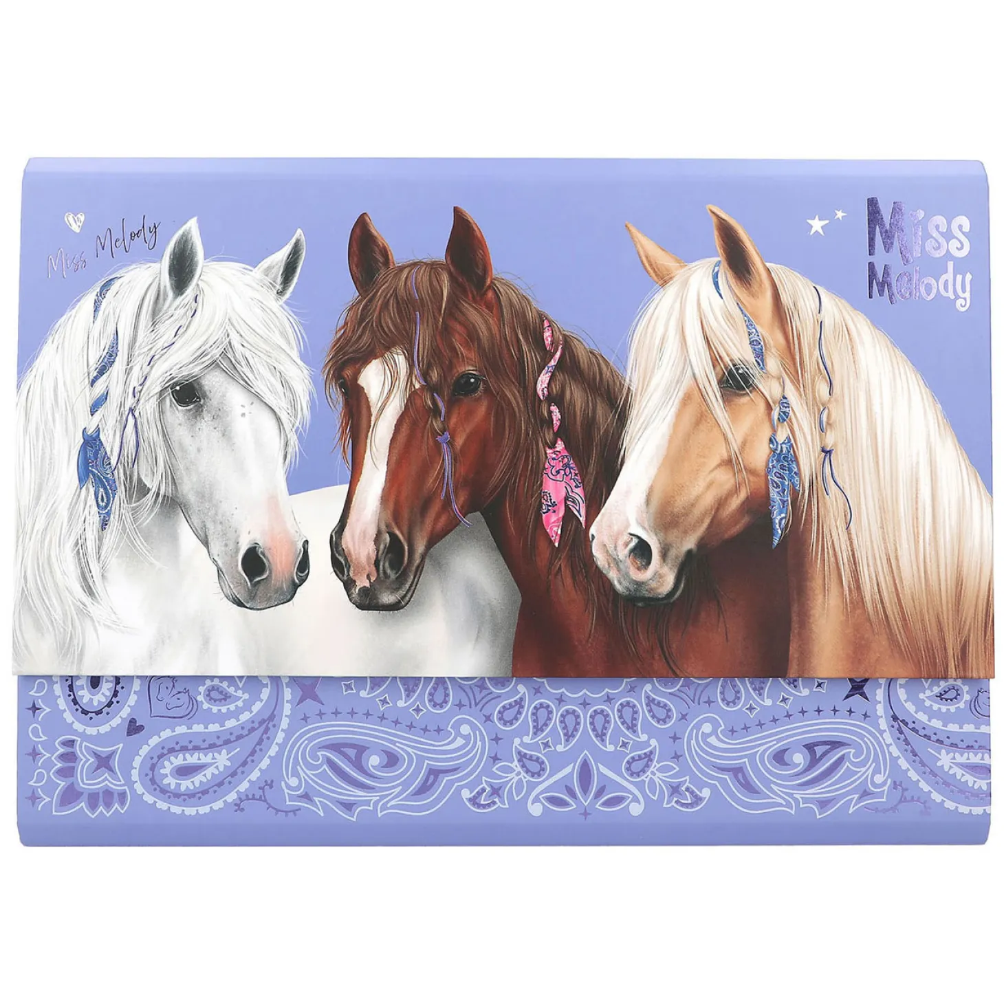 Miss Melody Briefpapier in Registermap Bandana