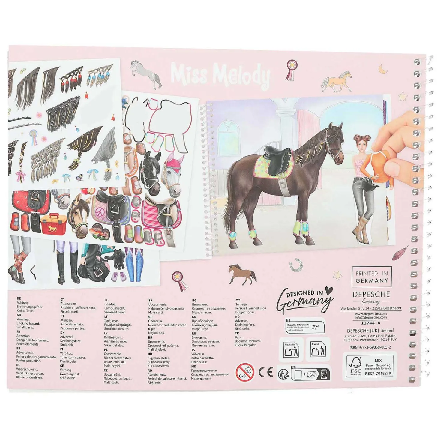 Miss Melody Dress Me Up Stickerboek