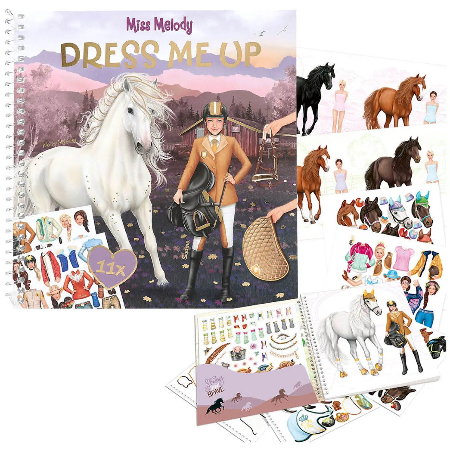 Miss Melody Dress Me Up Stickerboek