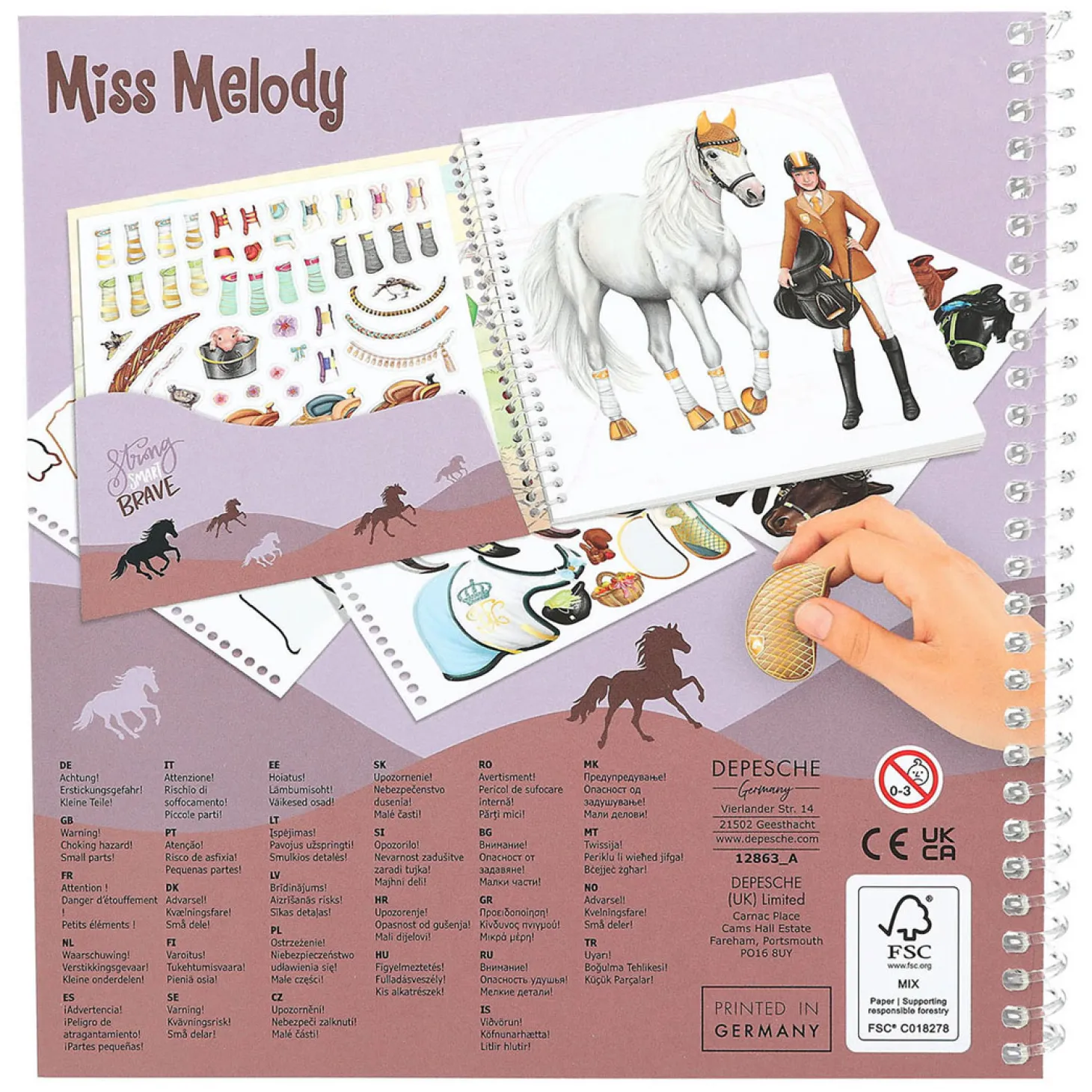 Miss Melody Dress Me Up Stickerboek
