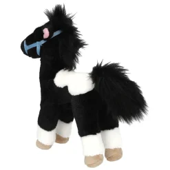 Miss Melody Knuffel Paard Zwart Wit, 18cm