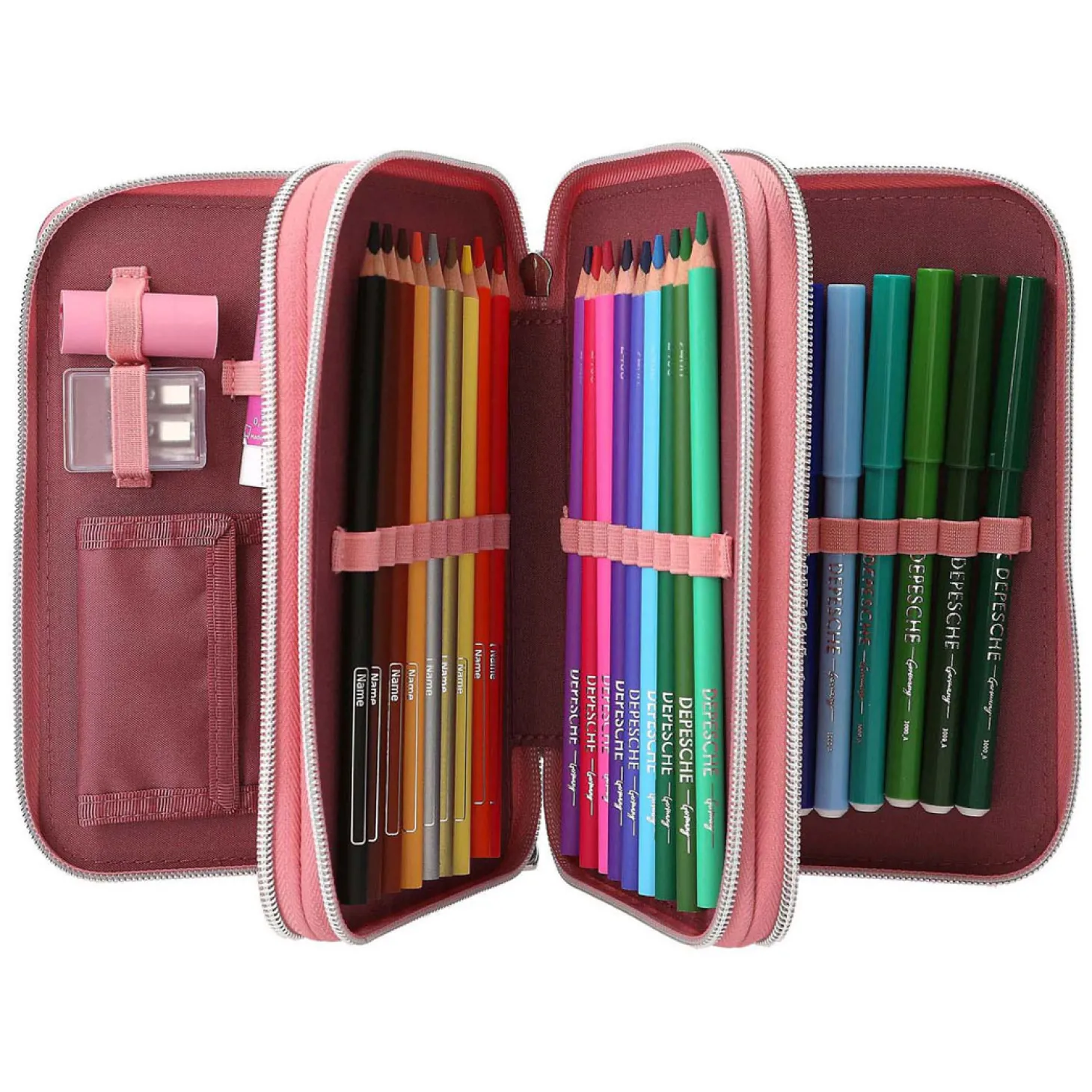 Miss Melody 3-vaks Etui Roze