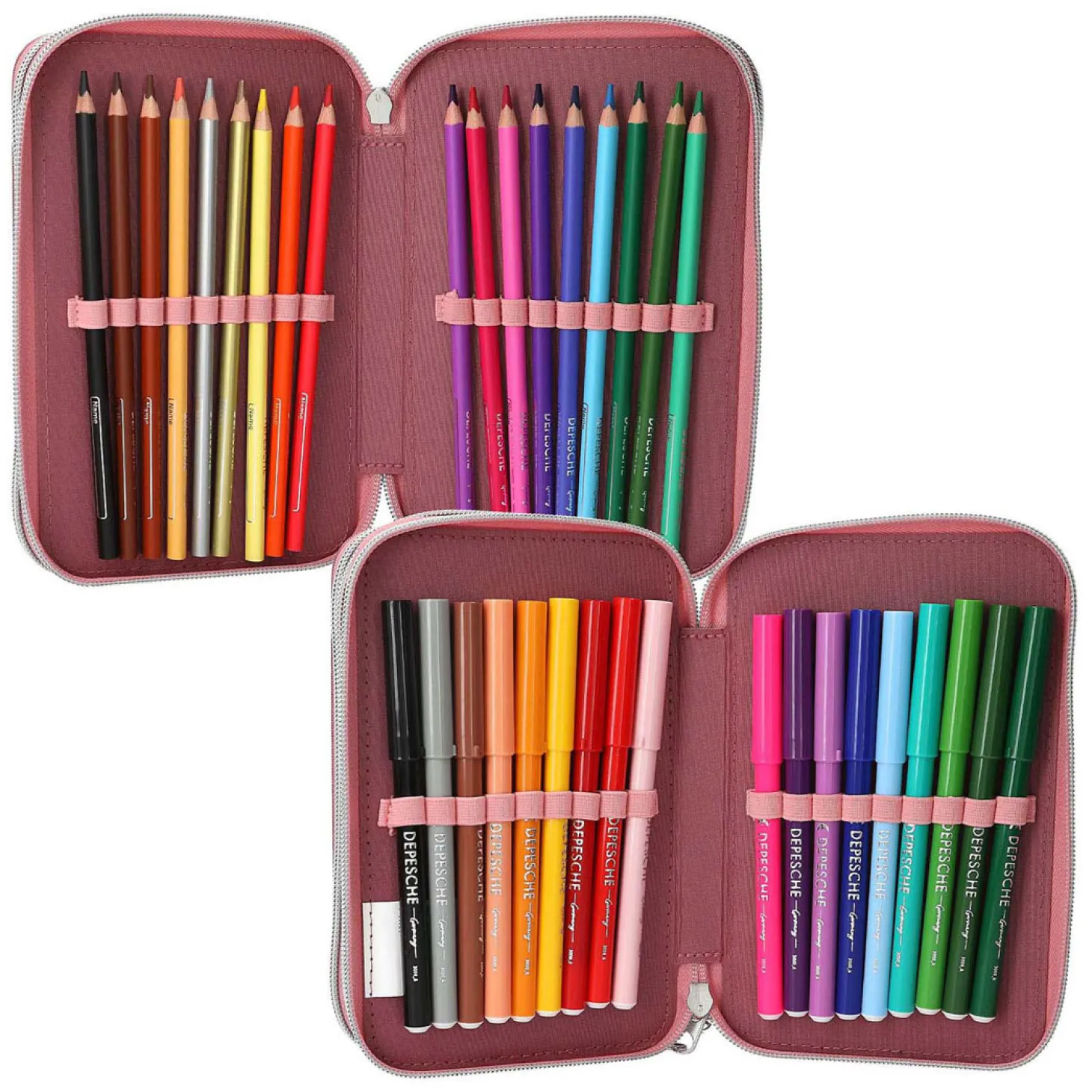 Miss Melody 3-vaks Etui Roze