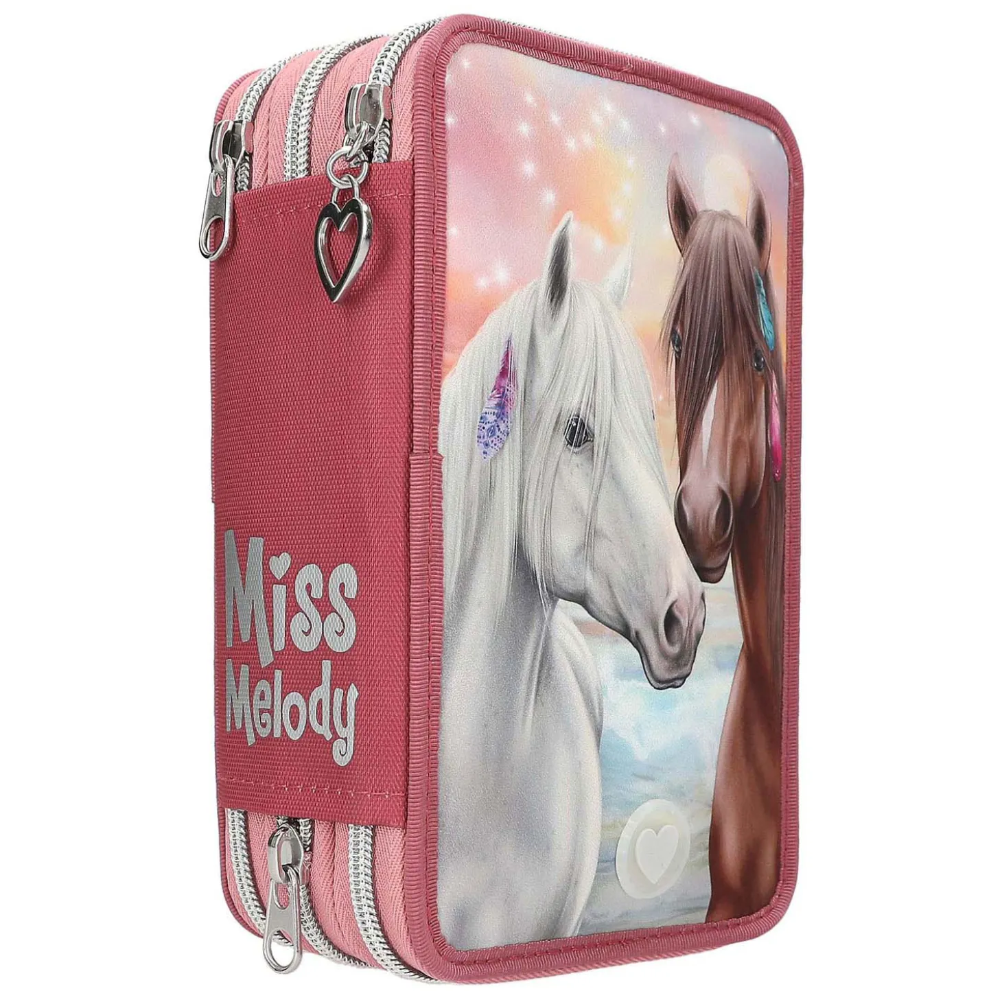 Miss Melody 3-vaks Etui Roze