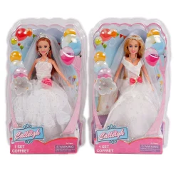 Modepop Prinses Bruid, 29cm