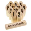 Molkky GO Grenenhout Werpspel met 12 Kegels