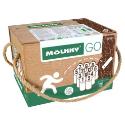 Molkky GO Grenenhout Werpspel met 12 Kegels