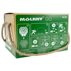 Molkky GO Grenenhout Werpspel met 12 Kegels