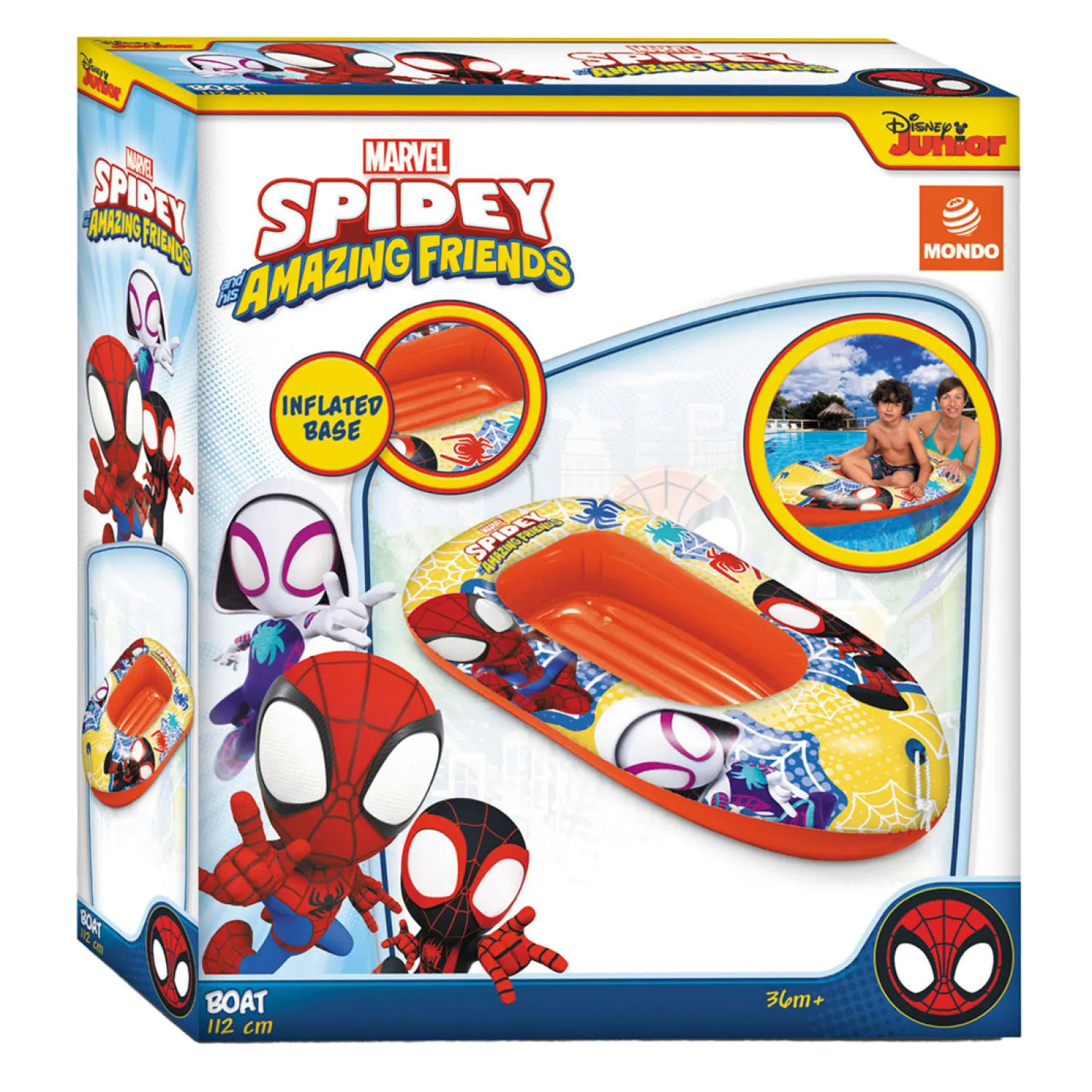 Mondo Opblaasboot Spidey, 112cm