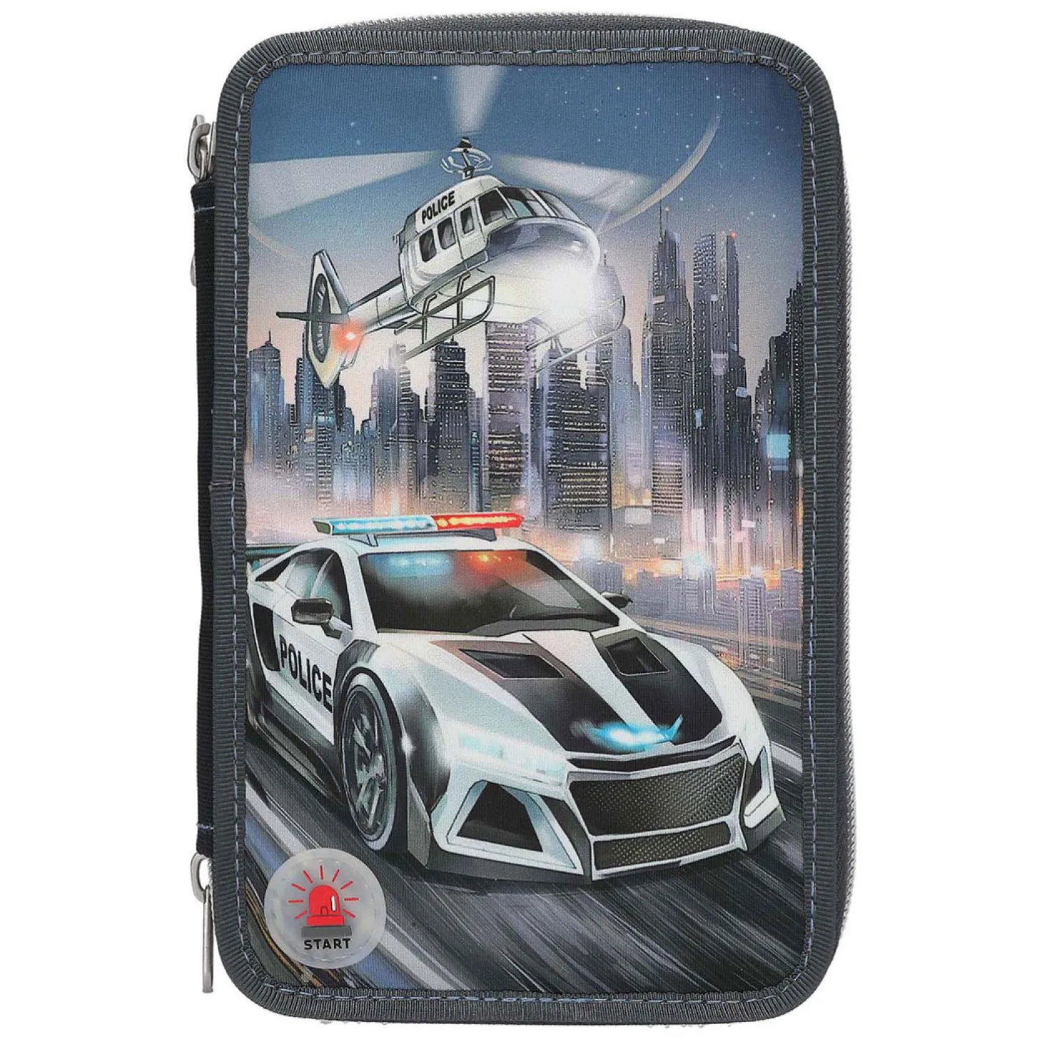 Monster Cars 3-vaks Gevulde Etui Politieauto