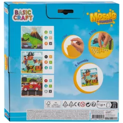 Mozaiek op Nummer - Piraat, Dino en Voertuig