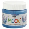 Mucki Vingerverf - Blauw Metallic, 150ml