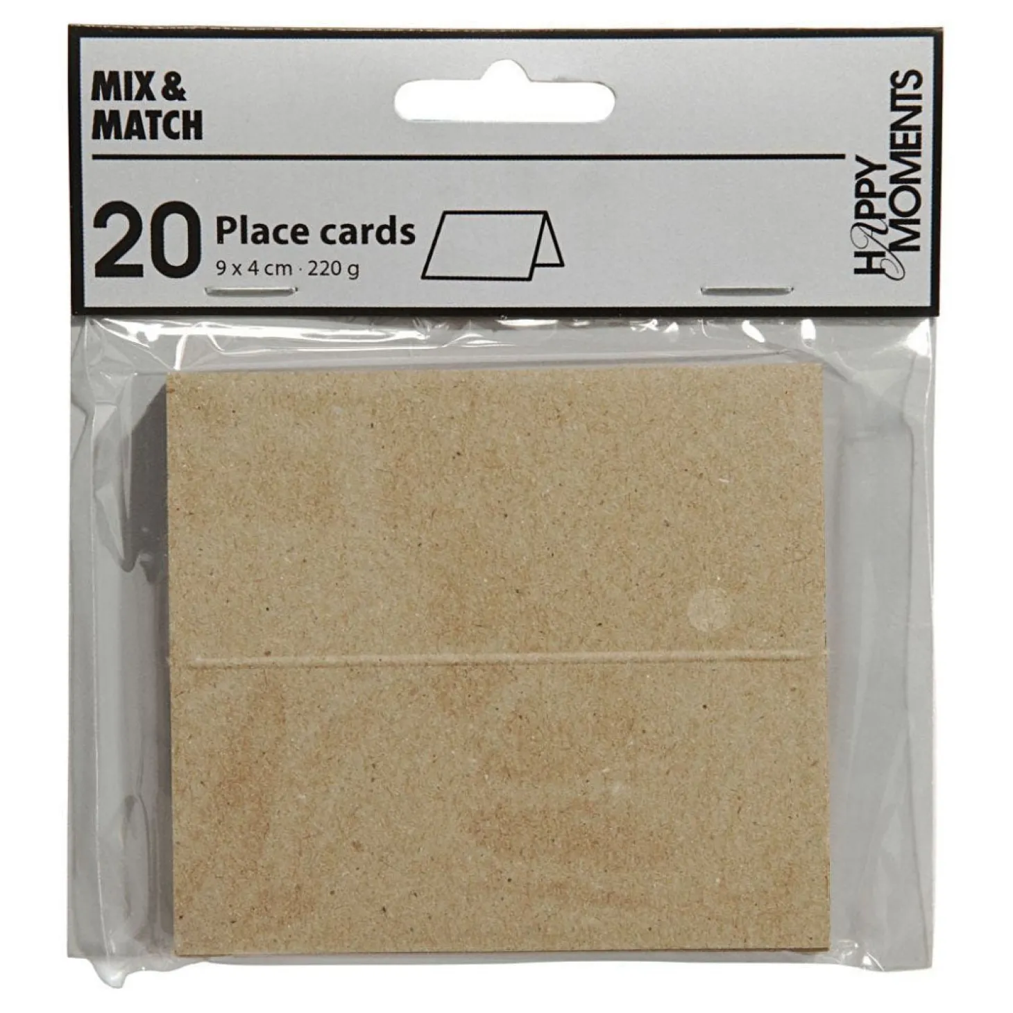 Naamkaarten Naturel, 20st.