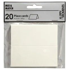 Naamkaarten Wit, 20st.