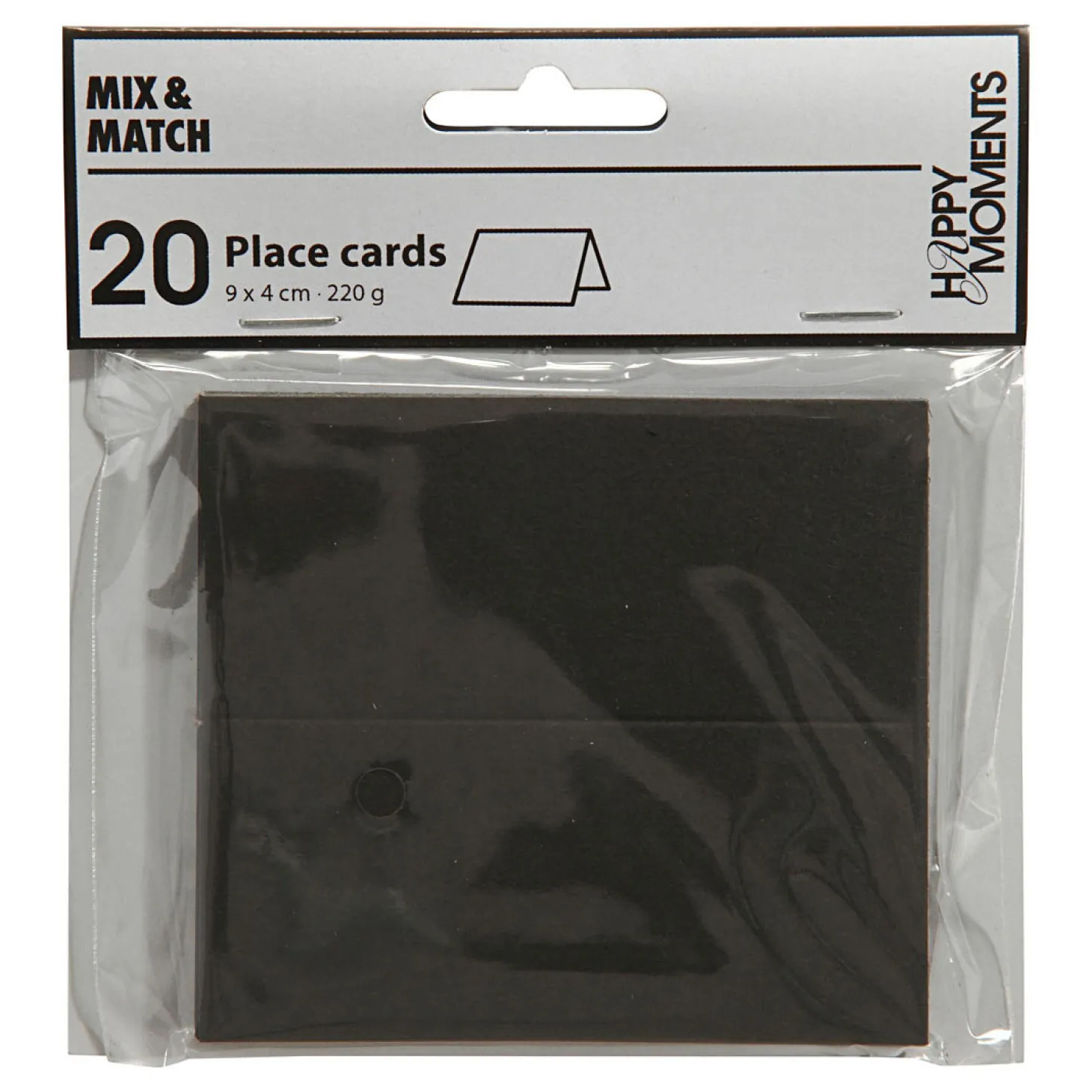 Naamkaarten Zwart, 20st.