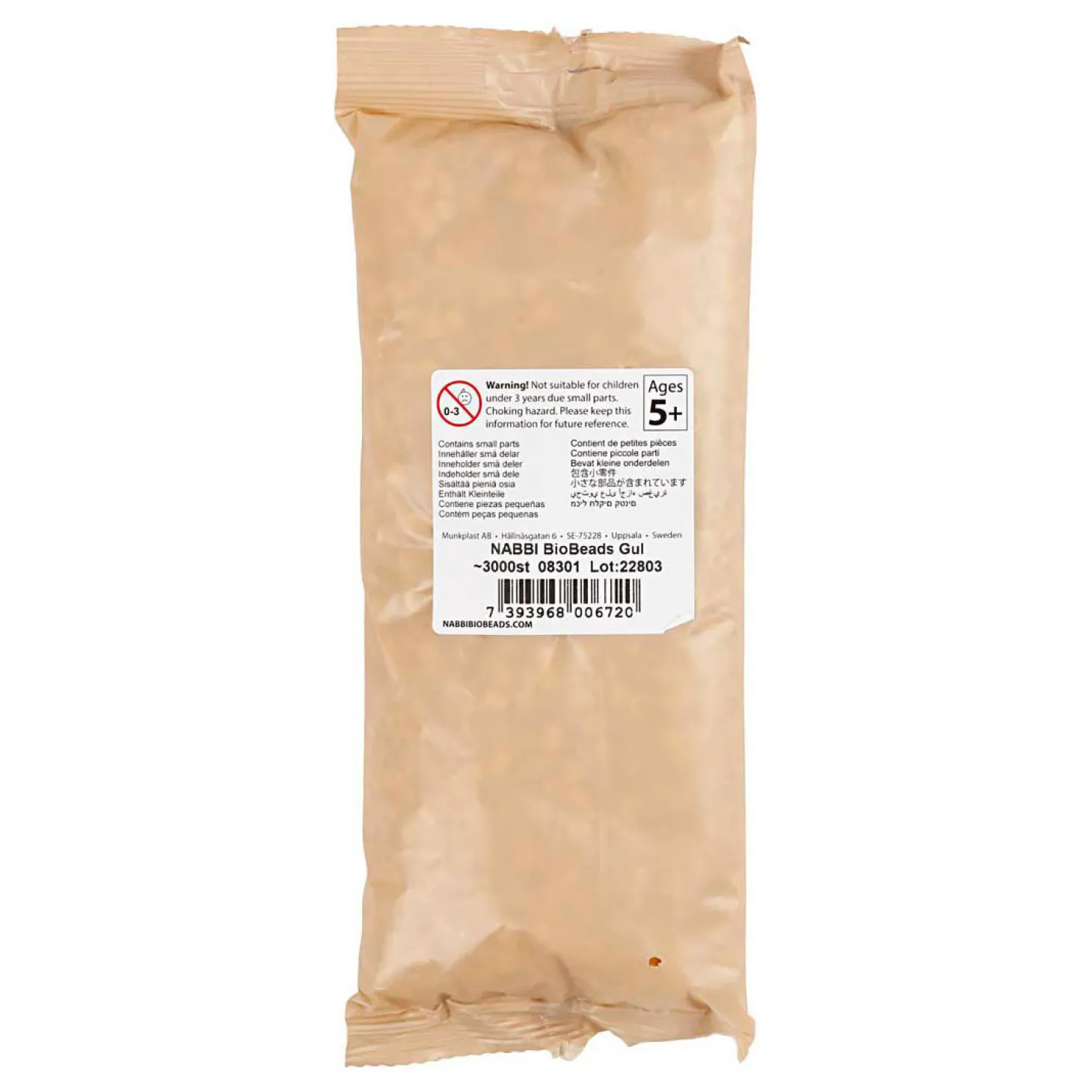 NABBI BioBeads 5x5mm Geel - 3000st.