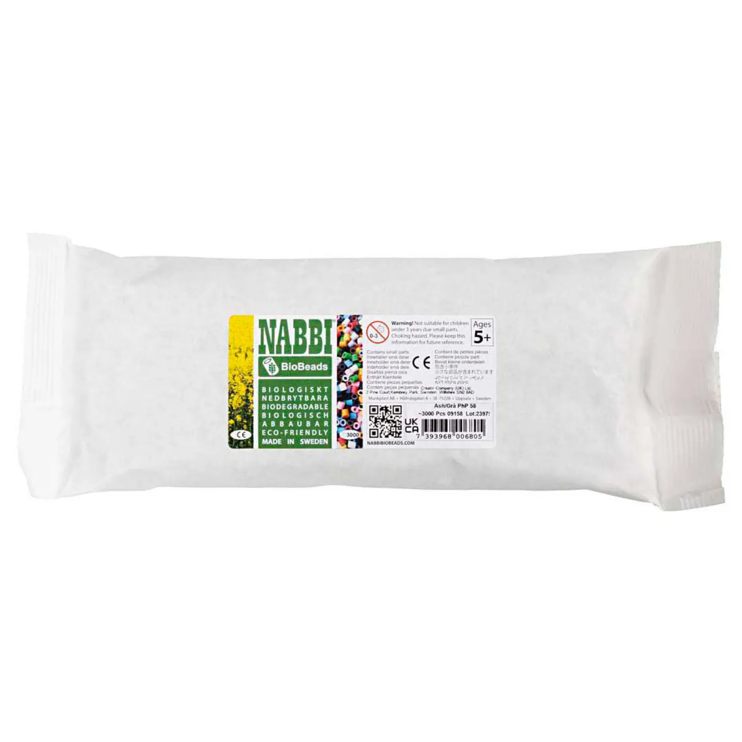 NABBI BioBeads 5x5mm Grijs - 3000st.