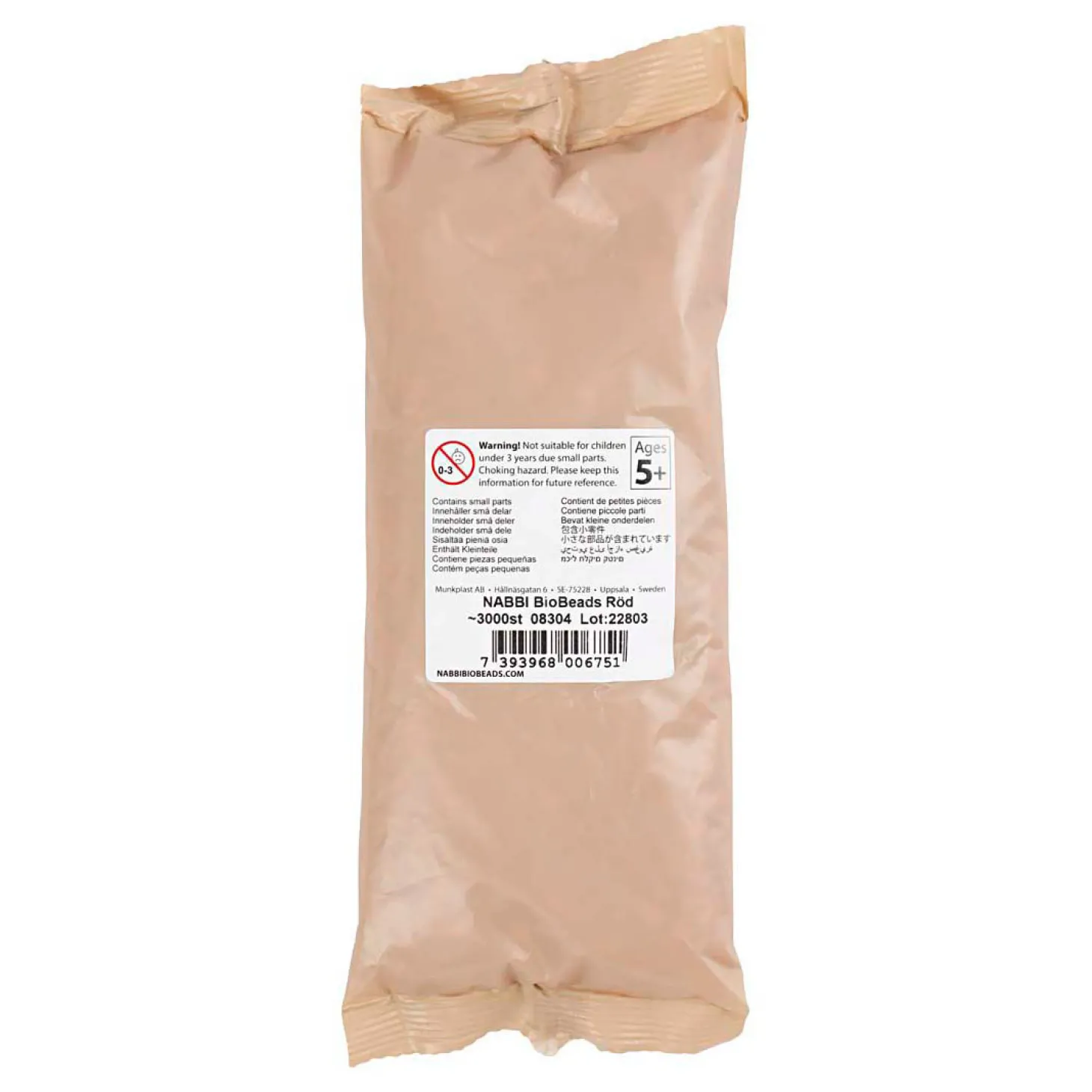 NABBI BioBeads 5x5mm Rood - 3000st.