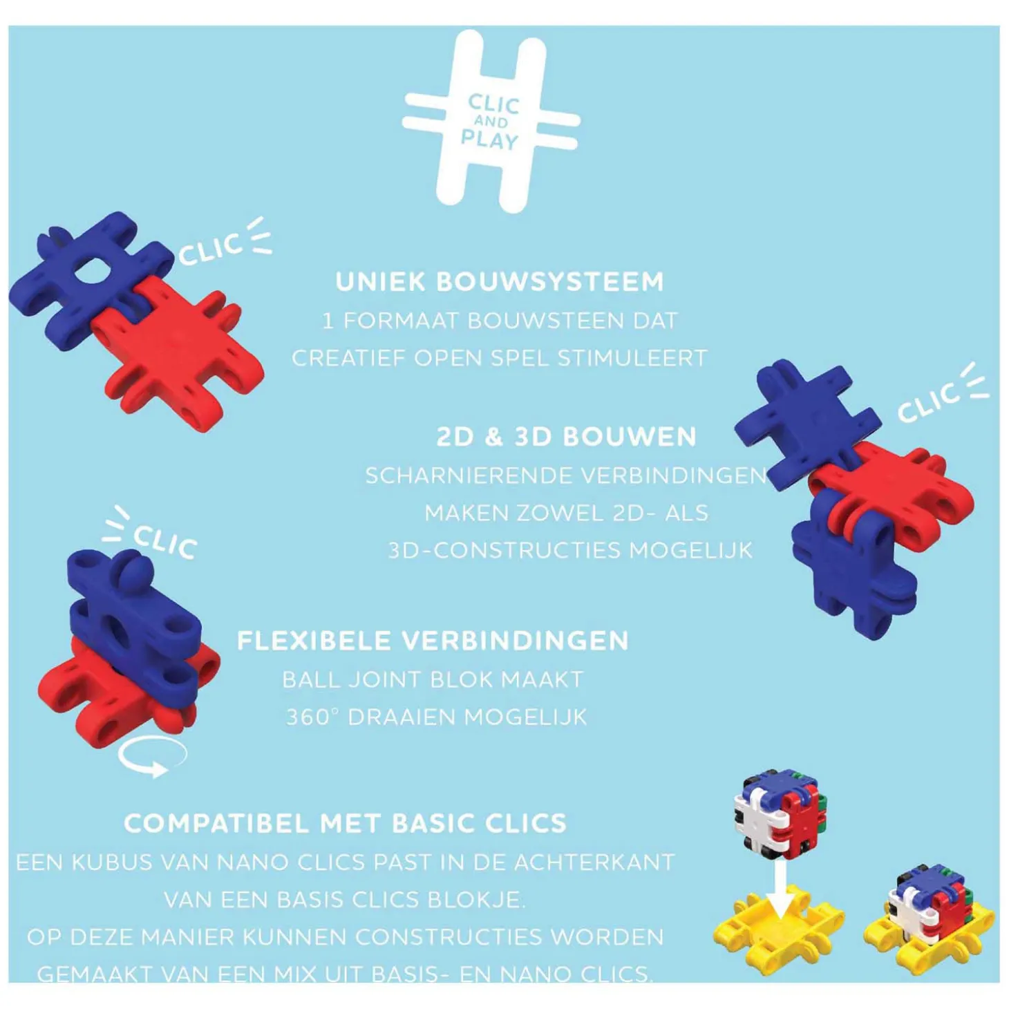 Nano Clics - Creative Builders Bouwset - 2000dlg.