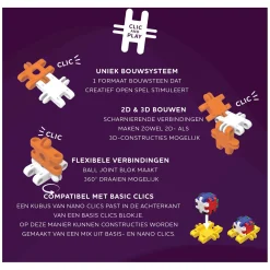 Nano Clics - Space Builders Bouwset - 250dlg.