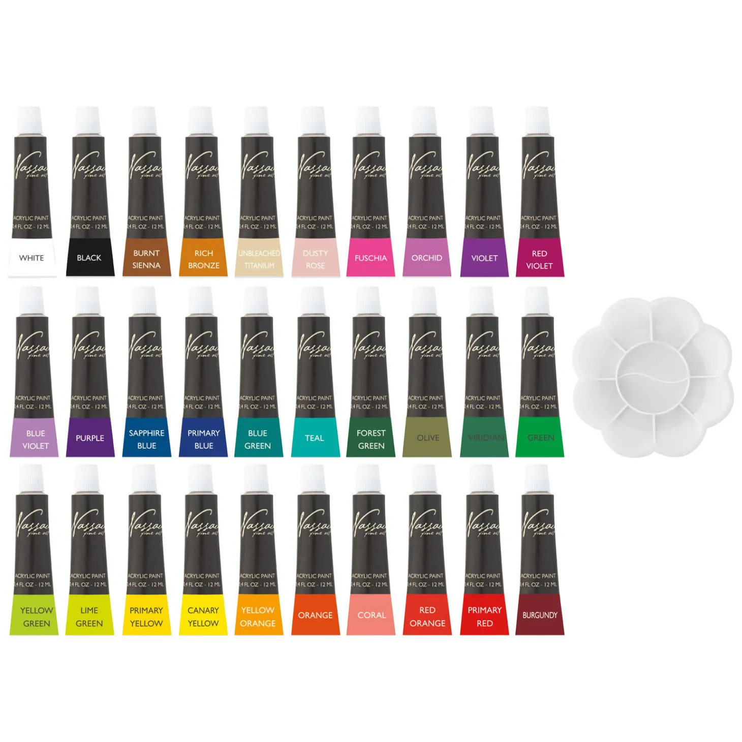 Nassau Acrylverf Set, 30x12ml