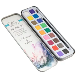 Nassau Aquarel Verfset, 18 kleuren