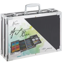 Nassau Luxe Kunstset Creatief in Metalen Koffer, 121dlg.