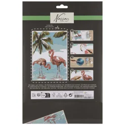 Nassau Schilderen op Nummer Flamingo - incl. 9 Verfpotjes en Penseel