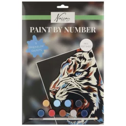 Nassau Schilderen op Nummer Tijger - incl. 9 Verfpotjes en Penseel