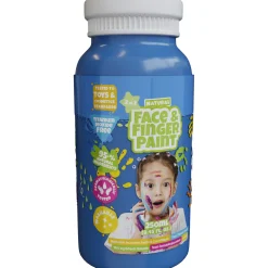 Natural Face & Fingerpaint Fles - Blauw, 250ml
