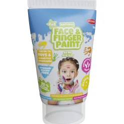 Natural Face & Fingerpaint Tube - Wit, 65ml