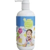 Natural Face & Fingerpaint Fles met Pompje - Wit, 1L