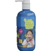 Natural Face & Fingerpaint Fles met Pompje - Blauw, 1L