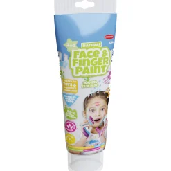 Natural Face & Fingerpaint Tube - Wit, 100ml