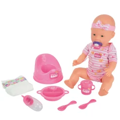 New Born Baby Drink- en Plaspop, 8dlg.