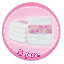 New Born Baby Luiers, 5 St.
