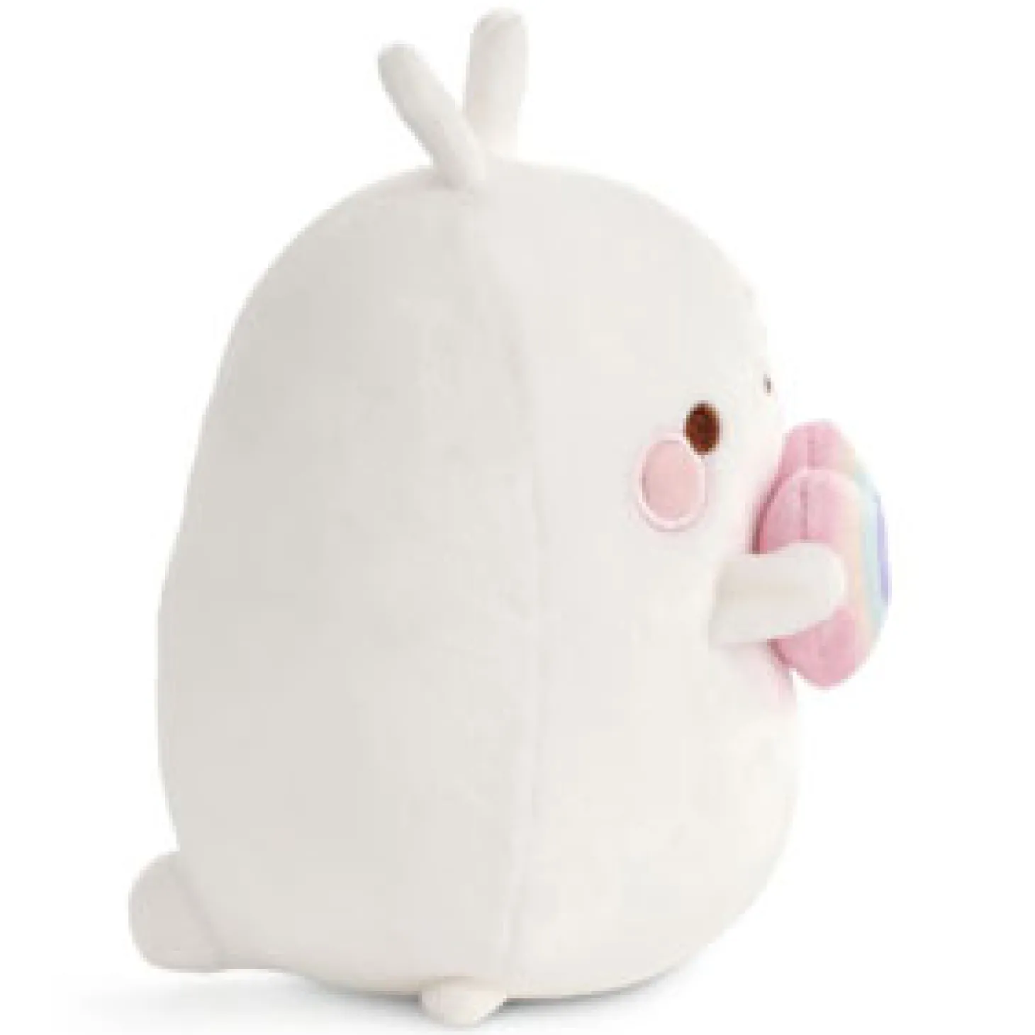 Nici Pluchen Knuffel Molang Regenboog met Hart in Geschenkdoos, 16cm