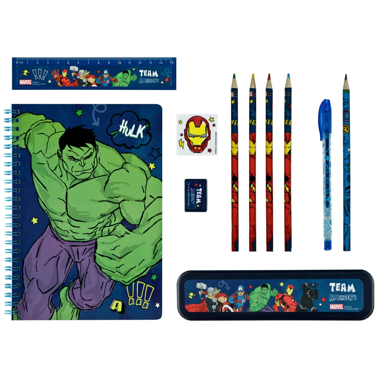 Notitie en Schrijfset Avengers
