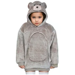Noxxiez Knuffel Hoodie Small Trui Beer, 3-6 Jaar