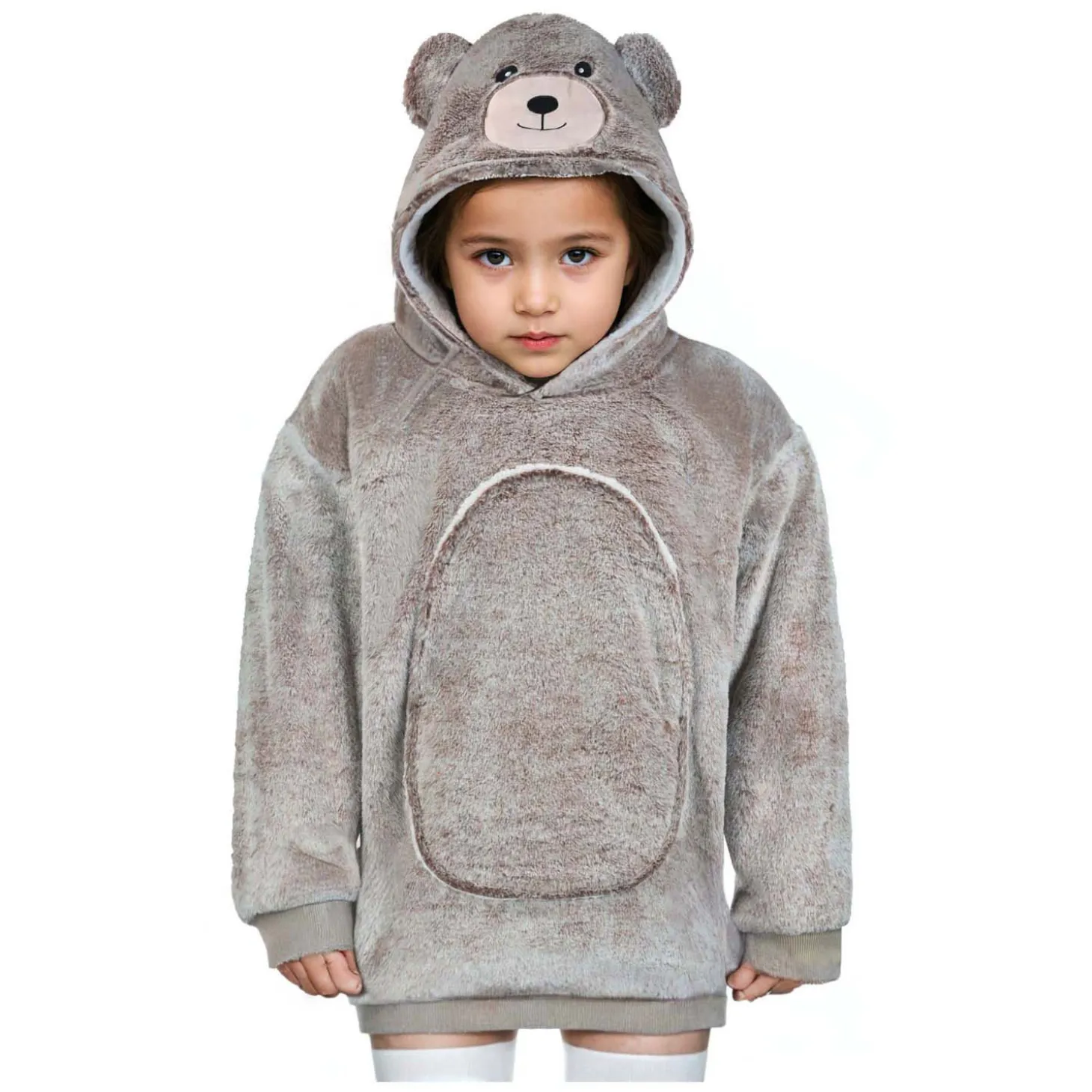 Noxxiez Knuffel Hoodie Small Trui Beer, 3-6 Jaar