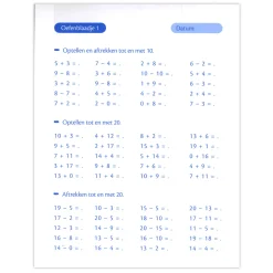 Oefenblaadjes  Rekenen (7-8 J.)