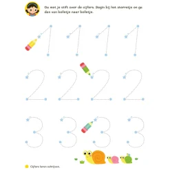 Oefenboek Afwasbaar Papier Eerste Telspelletjes (4-5 j.)