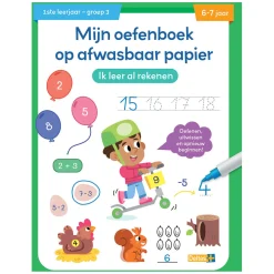 Oefenboek Afwasbaar Papier Ik Leer Al Rekenen (6-7 j.)