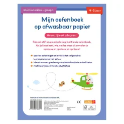 Oefenboek Afwasbaar Papier Eerste Schrijfspelletjes (4-5 j.)
