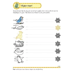 Oefenboek met Stickers - Eerste Schrijfspelletjes (5-6 jaar)
