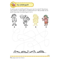 Oefenboek met Stickers - Eerste Schrijfspelletjes (5-6 jaar)