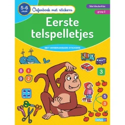 Oefenboek met Stickers - Eerste Telspelletjes (5-6 jaar)